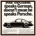 Porsche - German Speaking Vintage Poster