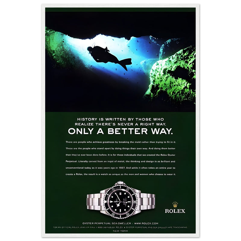 Rolex A Better Way Vintage Poster Ad