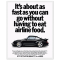 Porsche 911 Vintage Poster - Airline Food