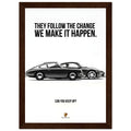 Porsche Can You Keep Up Vintage Poster Ad