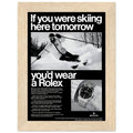 Rolex Ski Vintage Poster Ad