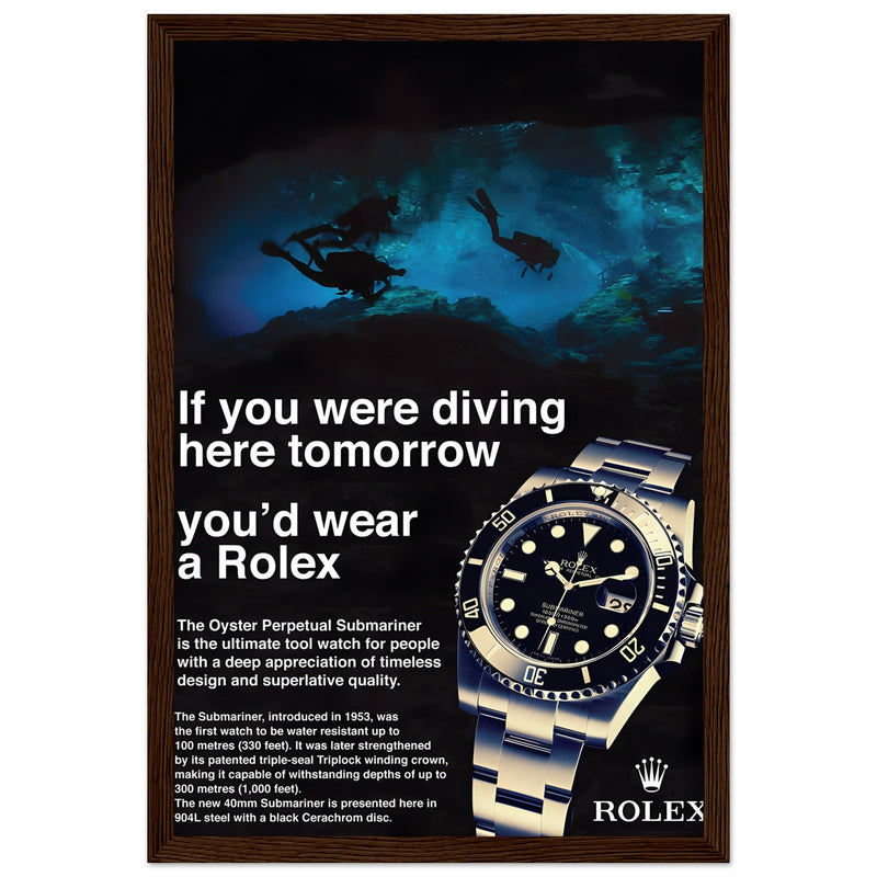 Rolex Oyster Perpetual Vintage Poster - Premium Matte