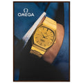 Omega Gold Vintage Poster Ad