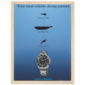 Rolex Deepsea Vintage Poster Ad