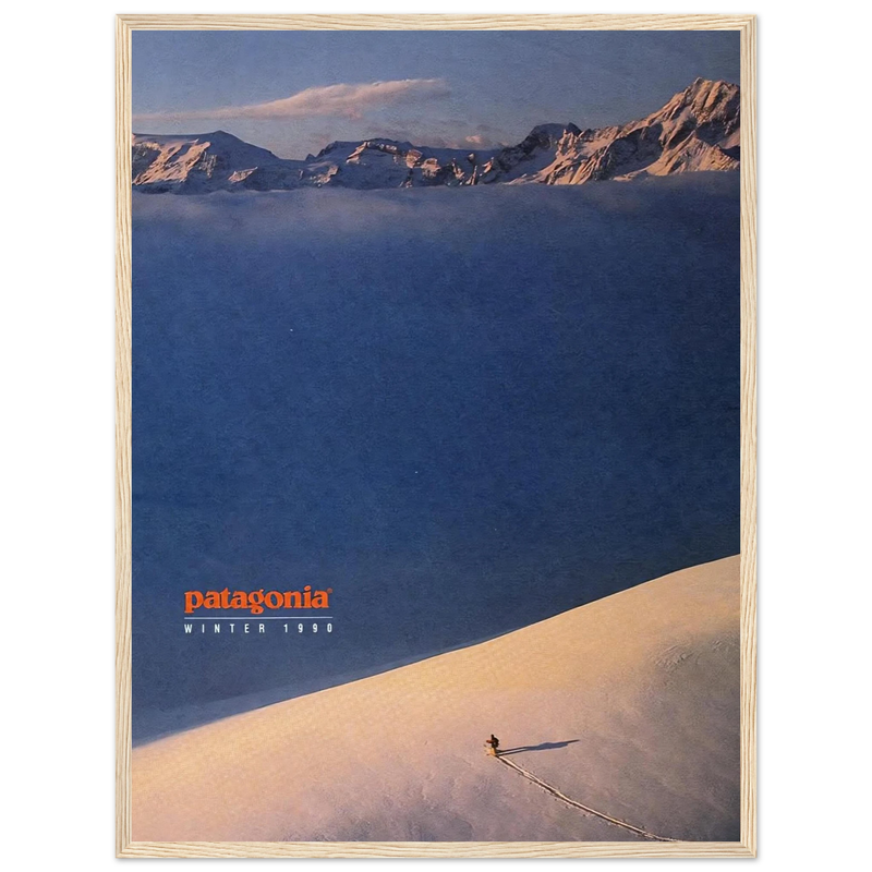 Patagonia Vintage Poster Ad - Winter 1990