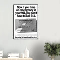 Porche 24 Road Assistance Vintage Poster Ad