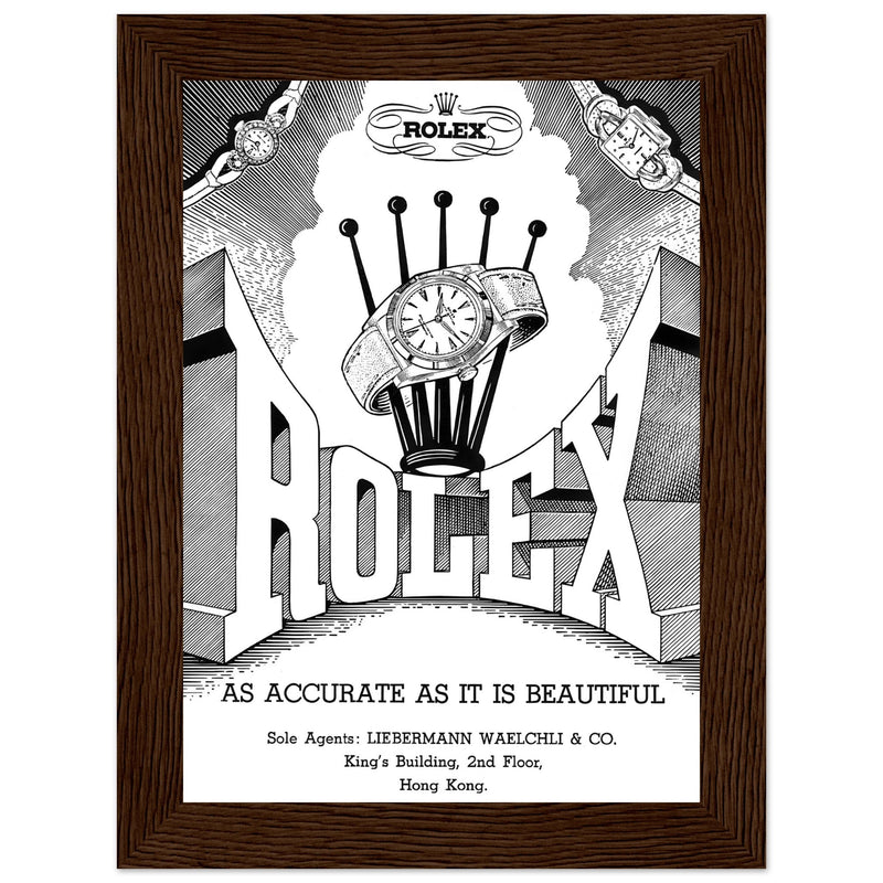 Rolex Hong Kong Jewellers Vintage Poster Ad