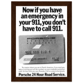 Porche 24 Road Assistance Vintage Poster Ad
