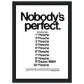 Porsche Nobody's Perfect Le Man Vintage Poster Ad