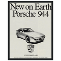 Porsche 944 New on Earth Vintage Poster Ad