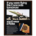 Rolex Oyster Perpetual Concorde Vintage Poster Ad