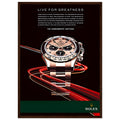 Rolex Live For Greatness Vintage Poster Ad