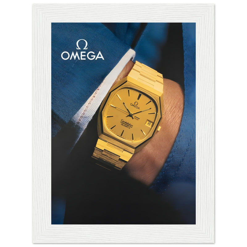 Omega Gold Vintage Poster Ad