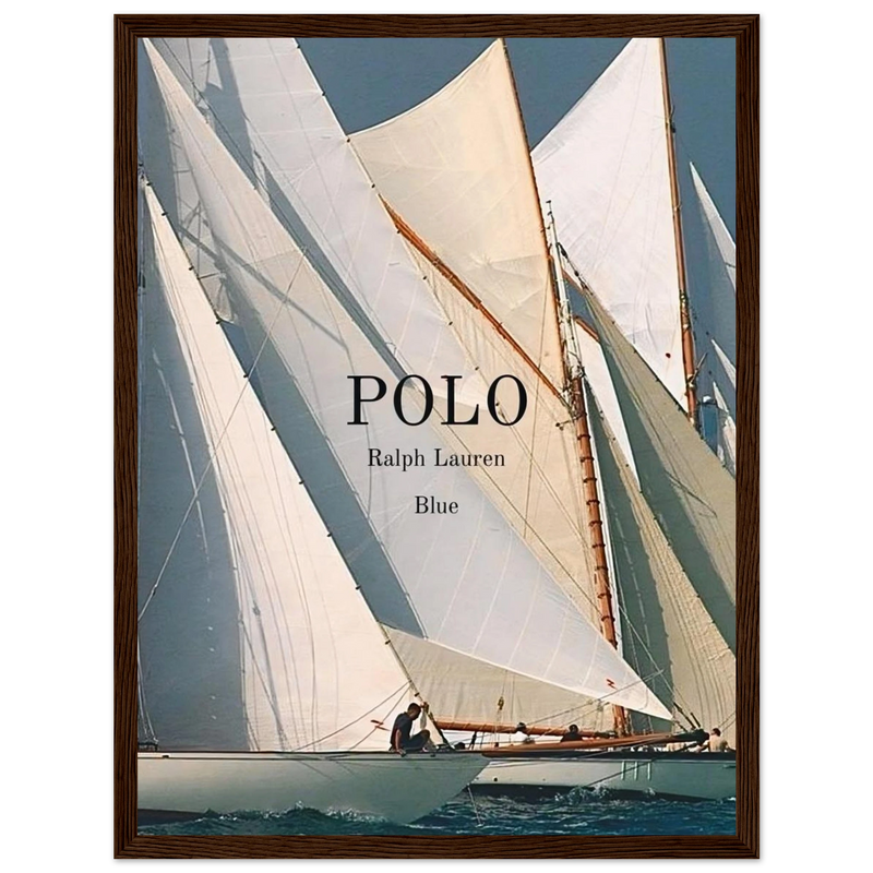 Polo Ralph Lauren Vintage Ad Poster - Polo Blue