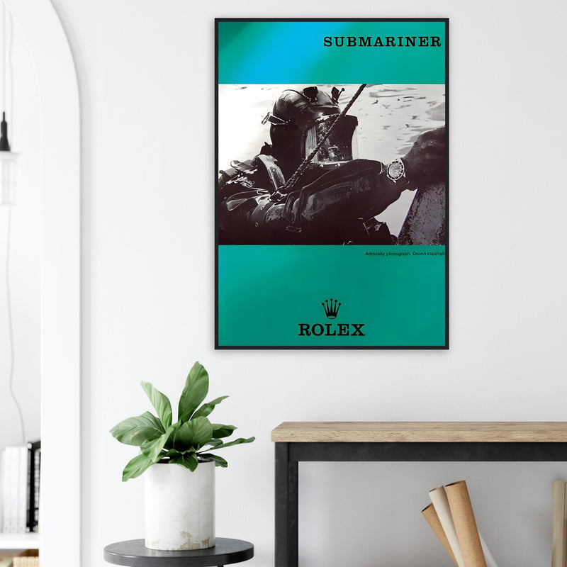 Rolex Submariner Diver Vintage Poster Ad