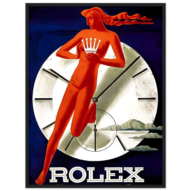 Rolex Clock Vintage Poster Ad