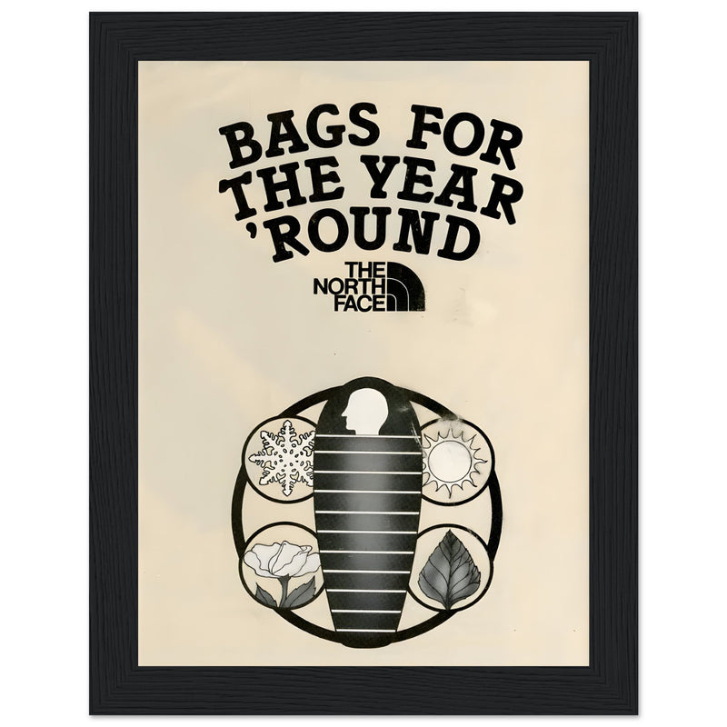 The North Face Sleeping Bags Vintage Poster