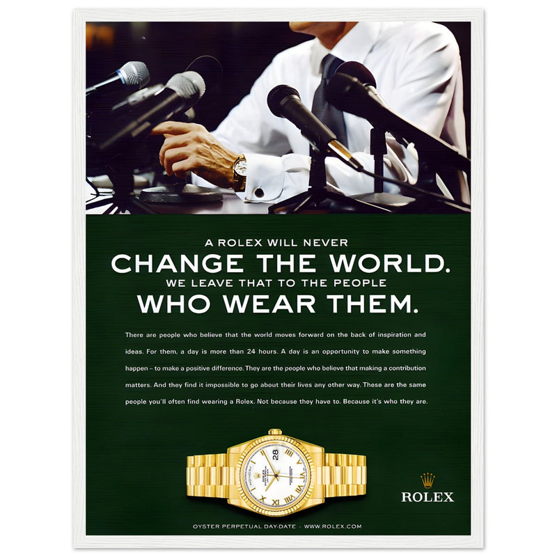 Rolex Day-Date Vintage Poster Ad