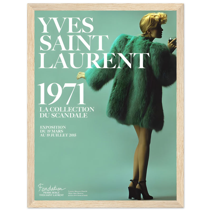 YSL 1971 Vintage Poster
