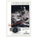 Omega Moon Vintage Poster Ad