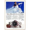 Rolex Alpine Gold Medal Sweep Vintage Poster