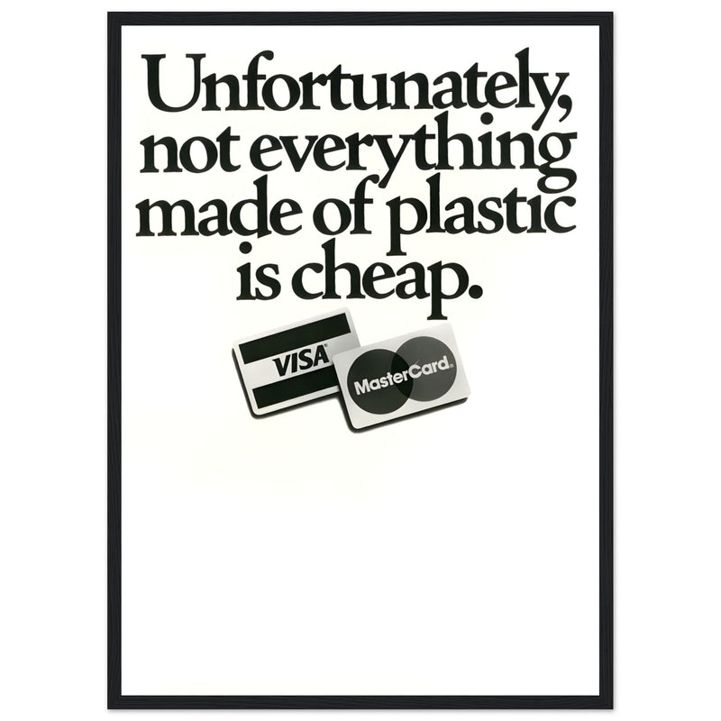 Visa Mastercard Vintage Poster