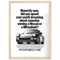 Porsche 911 Vintage Ad Poster