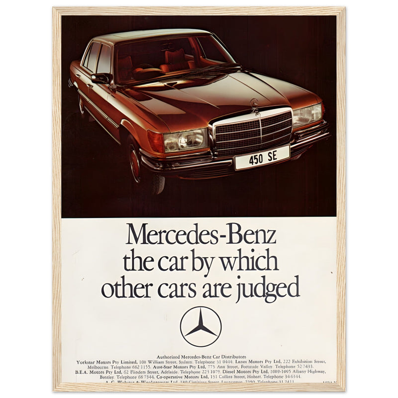 Mercedes Benz Vintage Poster Ad