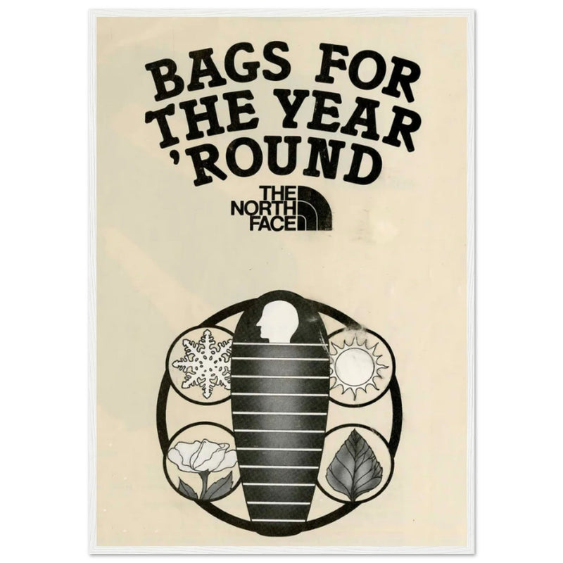 The North Face Sleeping Bags Vintage Poster
