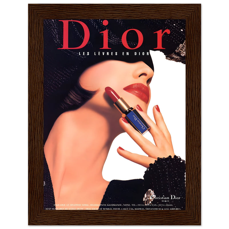 Christian Dior Woman Vintage Poster Ad