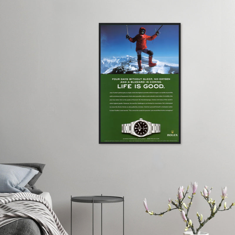 Rolex Life is Good Vintage Poster Ad