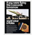 Rolex Oyster Perpetual Concorde Vintage Poster Ad