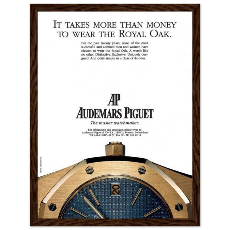 Audemars Piguet Master Watchmaker Vintage Poster Ad
