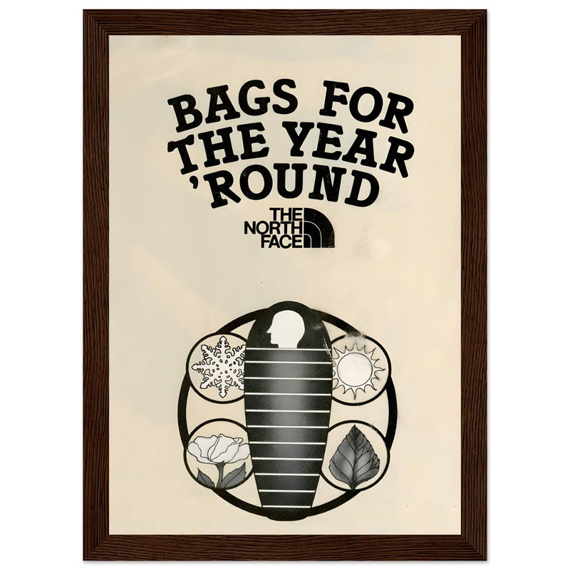 The North Face Sleeping Bags Vintage Poster