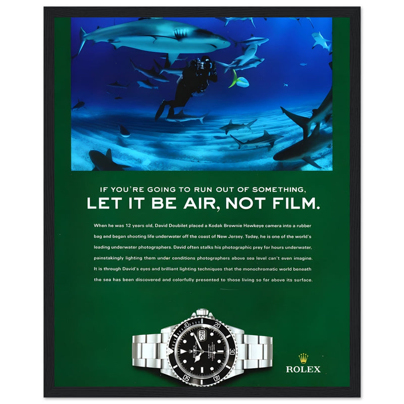 Rolex Submariner Vintage Poster Ad