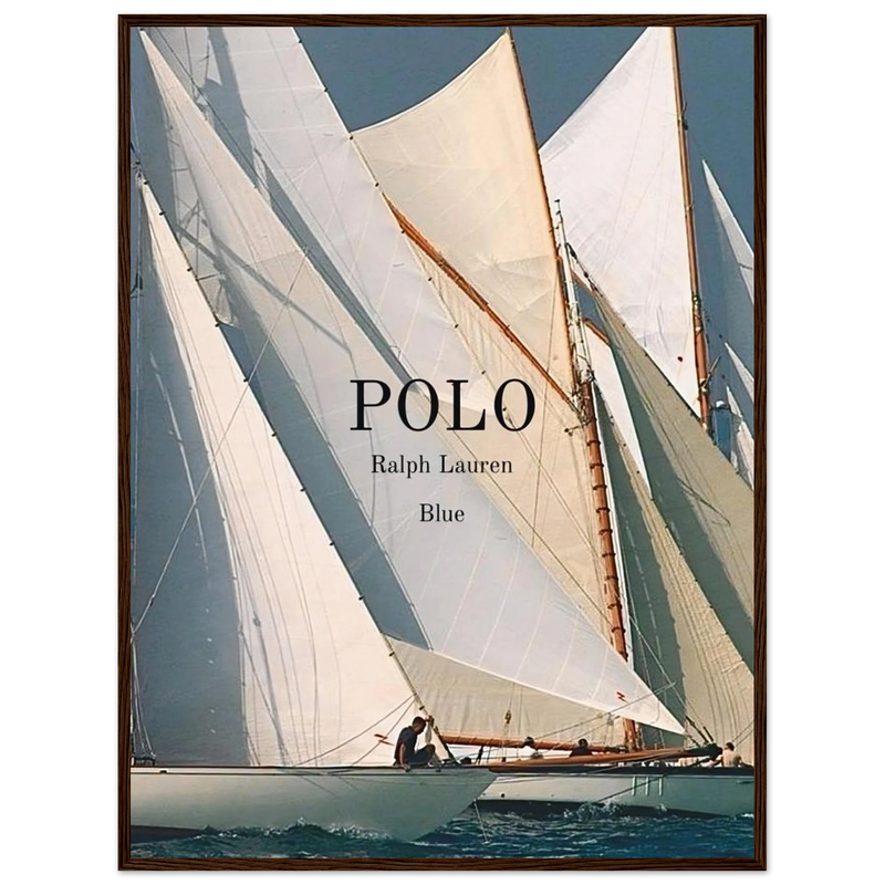 Polo Ralph Lauren Vintage Ad Poster - Polo Blue