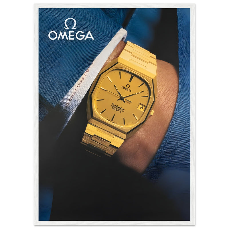 Omega Gold Vintage Poster Ad