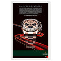 Rolex Live For Greatness Vintage Poster Ad