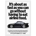 Porsche 911 Vintage Poster - Airline Food