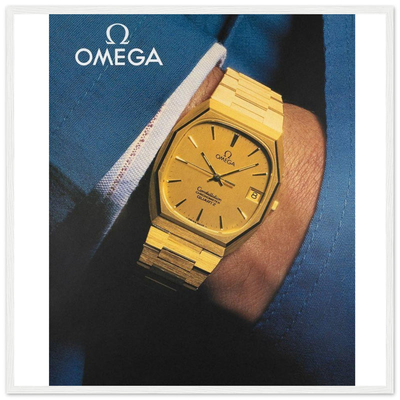 Omega Gold Vintage Poster Ad