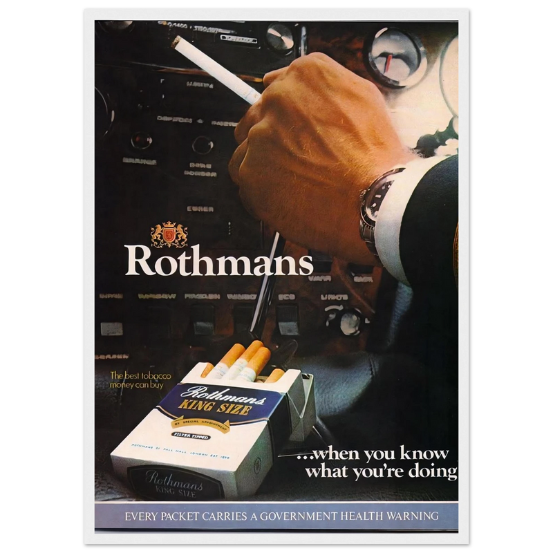 Rothmans Vintage Poster Ad - Rothman Kingsize