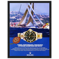 Rolex Submariner Offshore Champions Vintage Poster Ad