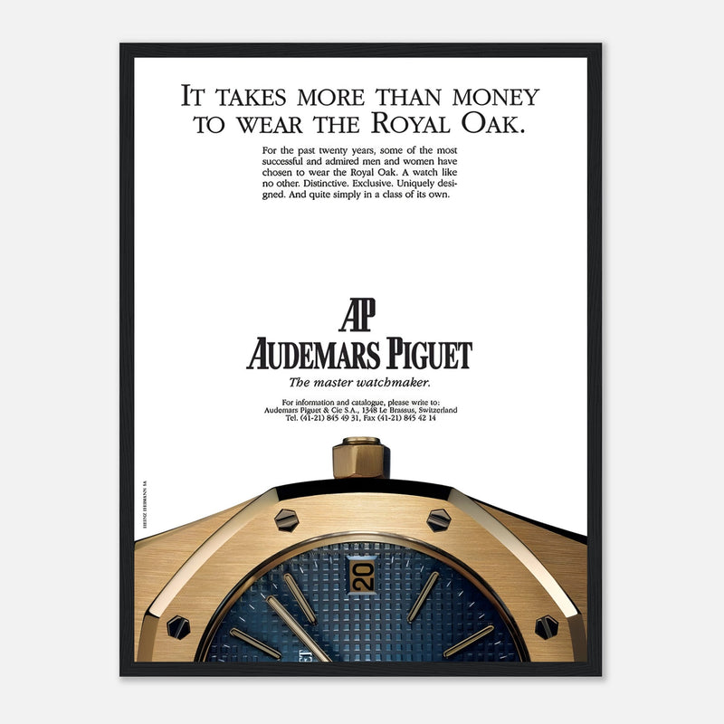 Audemars Piguet Master Watchmaker Vintage Poster Ad