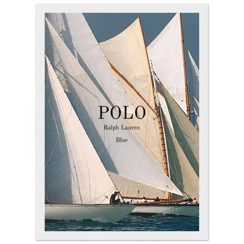 Polo Ralph Lauren Vintage Ad Poster - Polo Blue