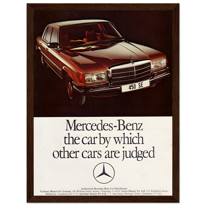 Mercedes Benz Vintage Poster Ad