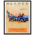 Hermes Paris Car Vintage Poster Ad