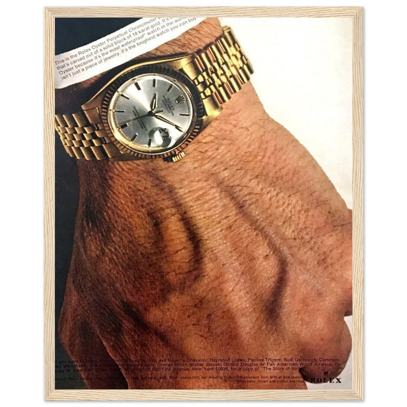Rolex Oyster Perpetual Datejust Vintage Poster Ad