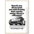 Porsche 911 Vintage Ad Poster
