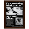 Rolex Ski Vintage Poster Ad