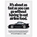 Porsche 911 Vintage Poster - Airline Food